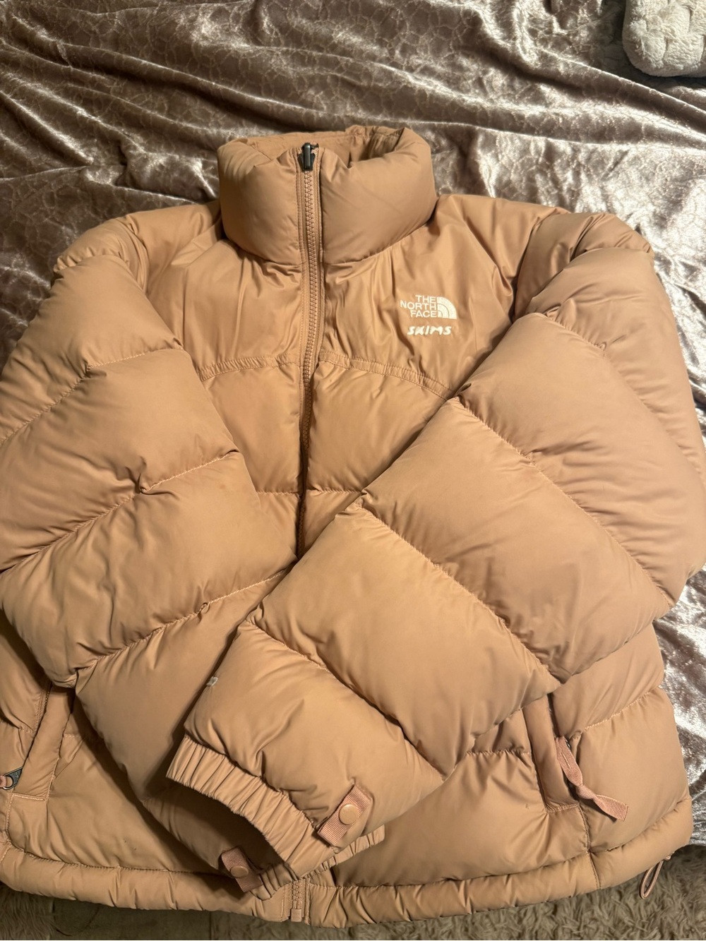 SKIMS The North Face Women’s Camel/Tan Puffer Jacket